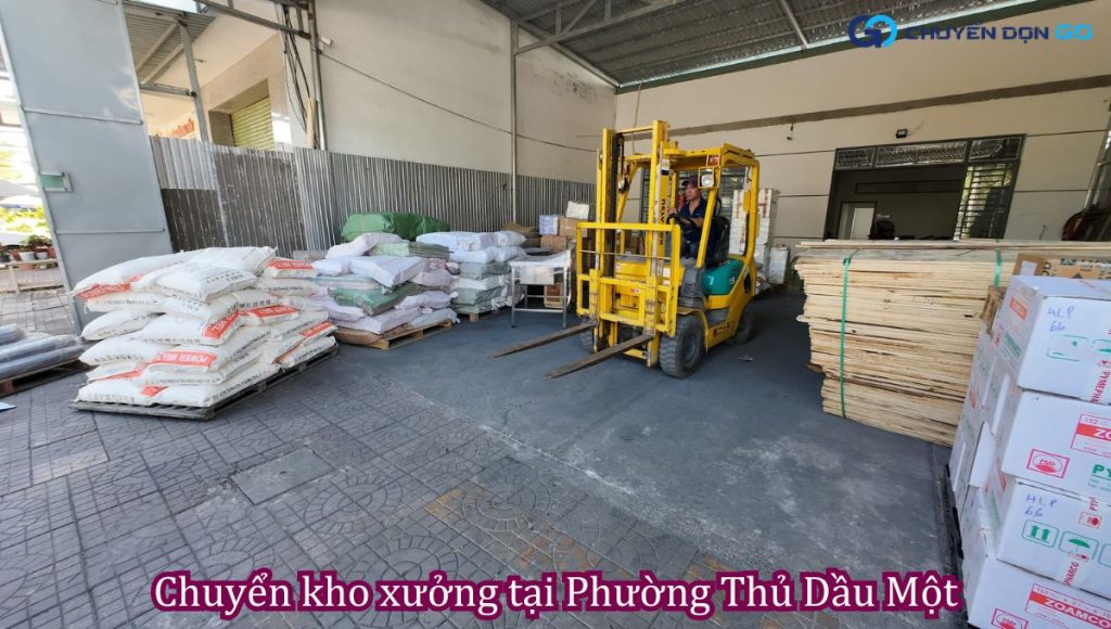 Chuyển kho xưởng tại Phường Thủ Dầu Một