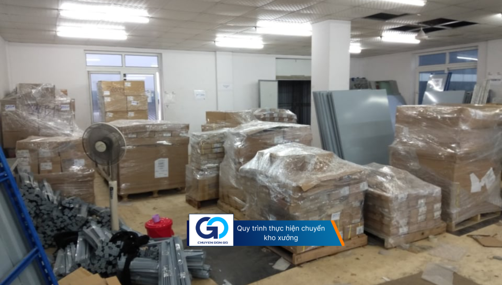 Quy trình thực hiện chuyển kho xưởng trọn gói
