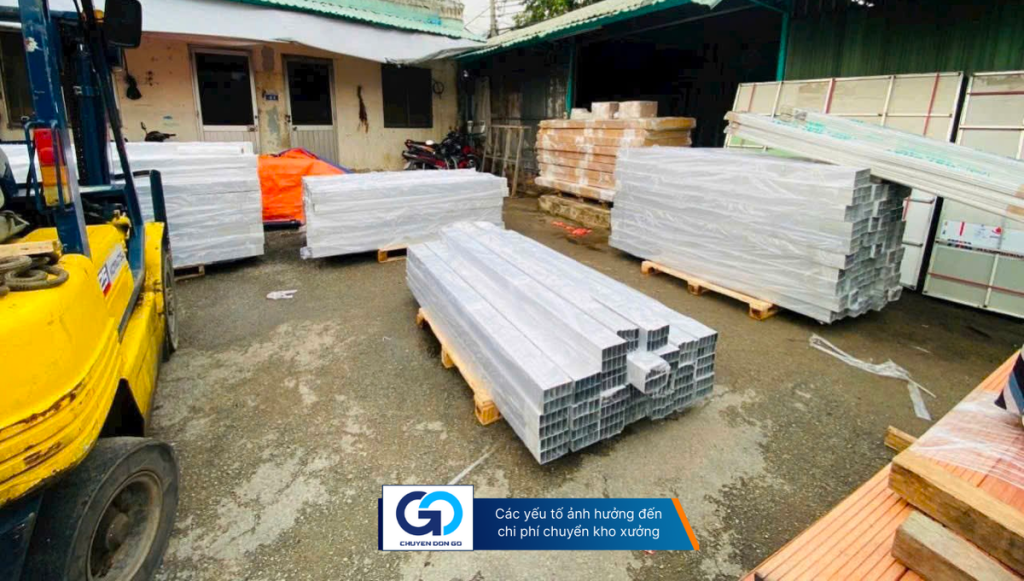 Các yếu tố ảnh hưởng đến chi phí chuyển kho xưởng