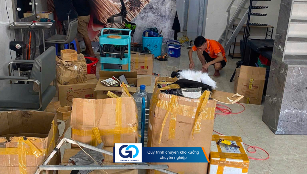Quy trình chuyển kho xưởng chuyên nghiệp