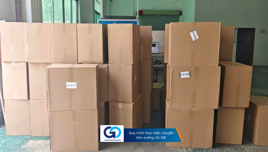 Quy trình thực hiện chuyển kho xưởng chi tiết