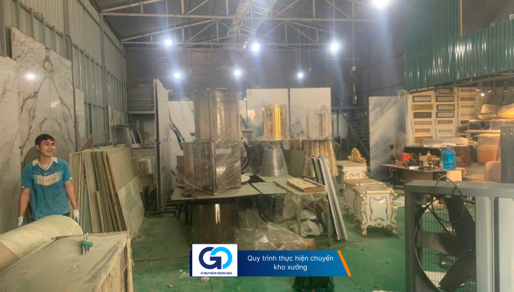 Quy trình thực hiện chuyển kho xưởng