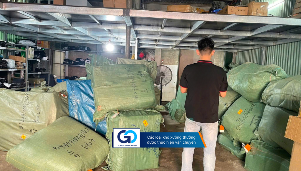 Các loại kho xưởng thường được vận chuyển