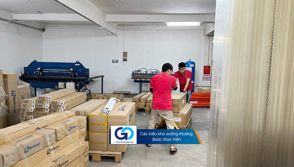 Các loại kho xưởng thường thực hiện di dời