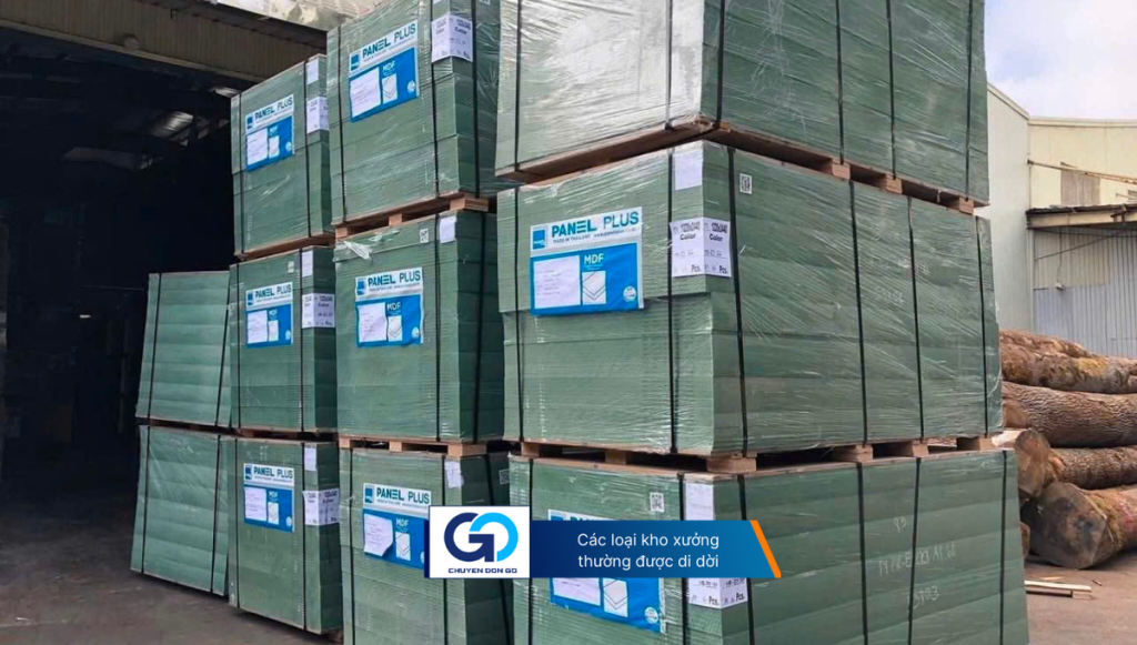 Các loại kho xưởng thường được di dời