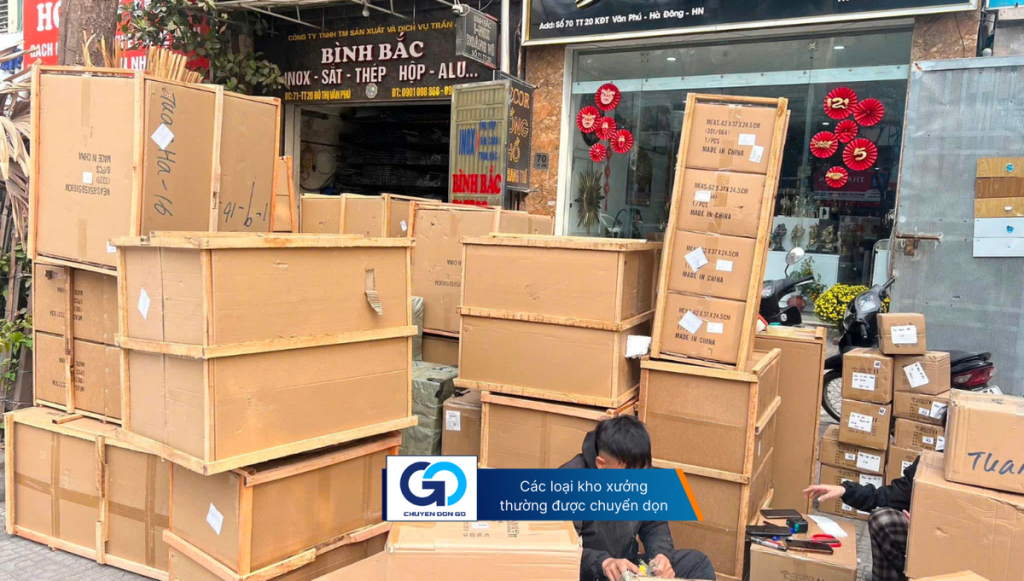 Các loại kho xưởng thường được chuyển dọn