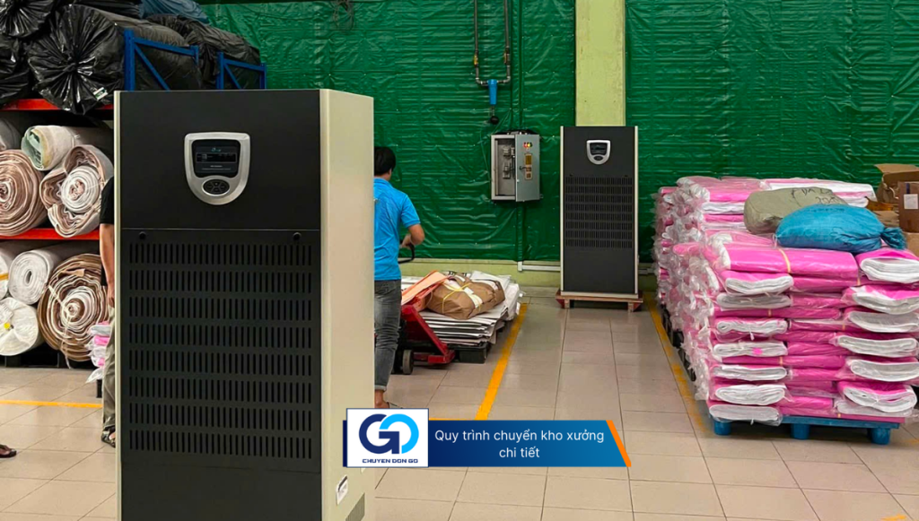 Quy trình thực hiện chuyển kho xưởng chuyên nghiệp