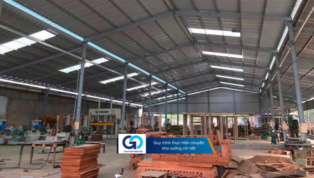 Quy trình thực hiện chuyển kho xưởng chi tiết