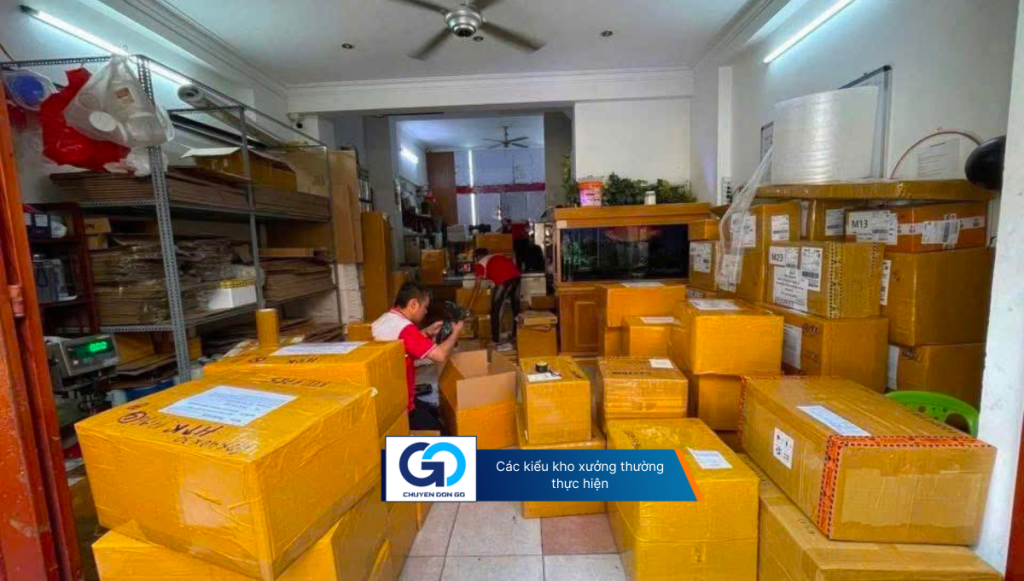 Các kiểu kho xưởng thường thực hiện