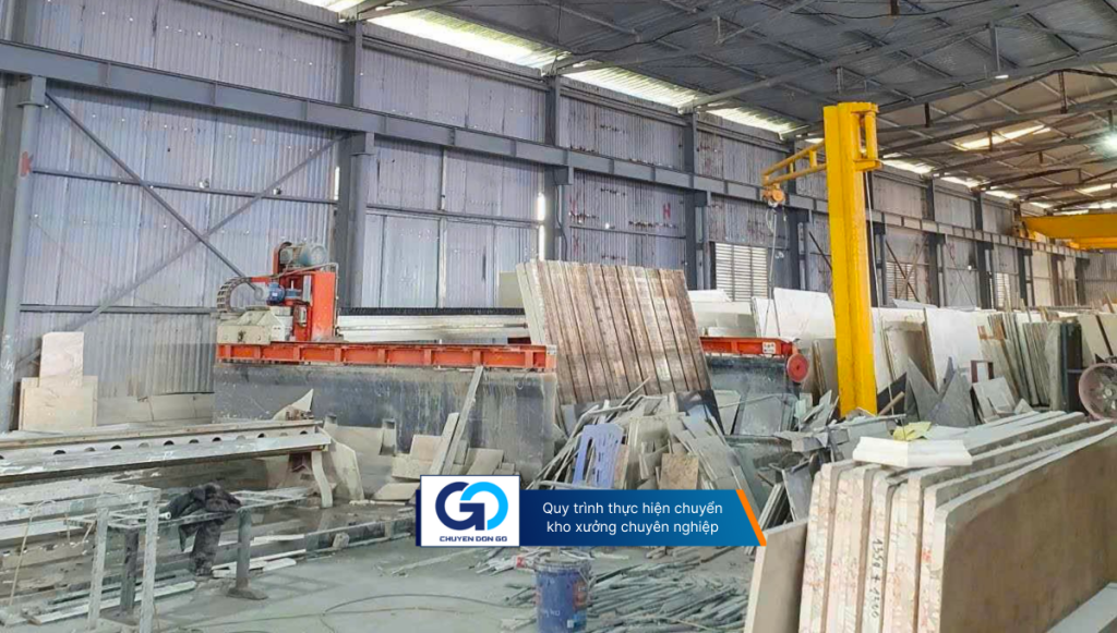 Quy trình thực hiện chuyển kho xưởng chuyên nghiệp