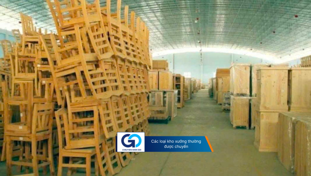 Các loại kho xưởng thường được chuyển