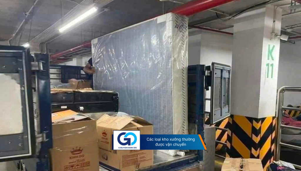 Các loại kho xưởng thường được vận chuyển