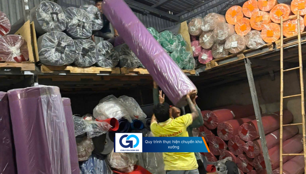 Quy trình thực hiện chuyển kho xưởng