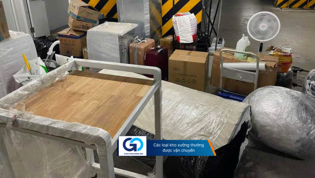 Các loại kho xưởng thường được vận chuyển