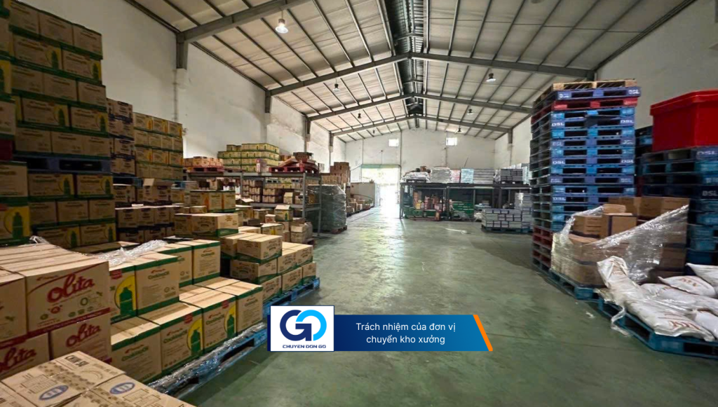  Trách nhiệm của đơn vị chuyển kho xưởng
