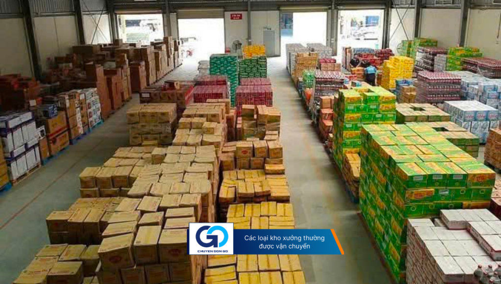 Các loại kho xưởng thường được vận chuyển