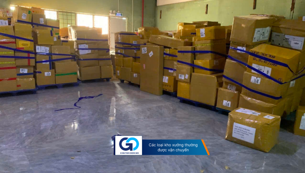 Các loại kho xưởng thường được vận chuyển