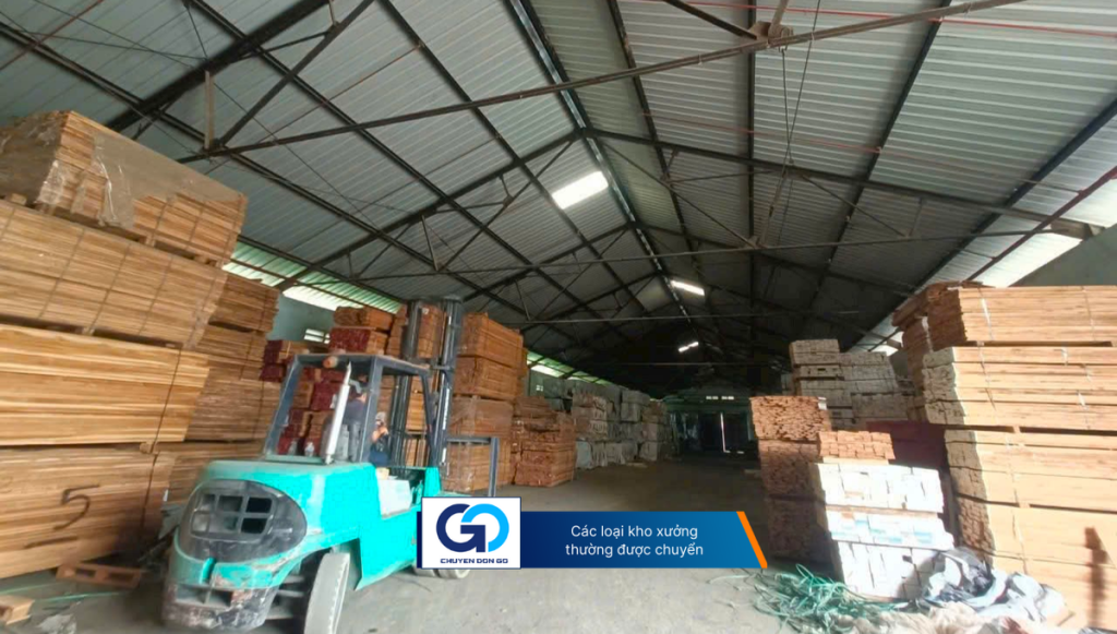 Các loại kho xưởng thường được chuyển