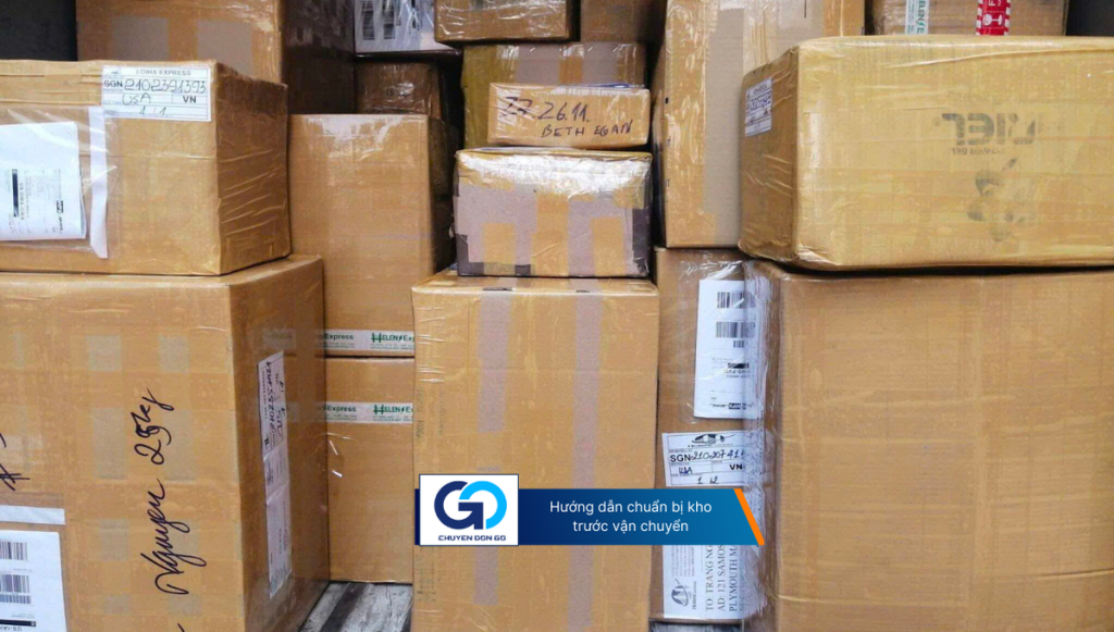 Hướng dẫn chuẩn bị kho trước vận chuyển