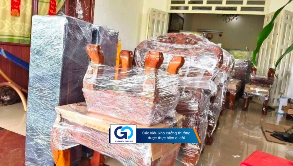 Các kiểu kho xưởng thường được thực hiện di dời