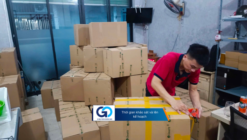 Thời gian khảo sát và lên kế hoạch