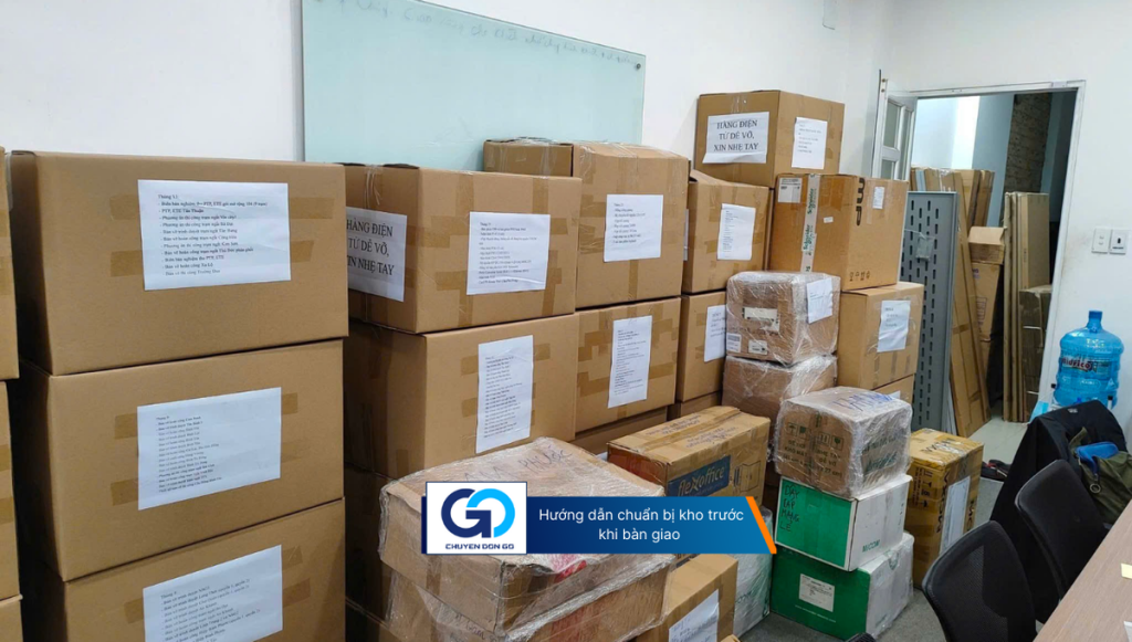 Hướng dẫn chuẩn bị kho trước khi bàn giao 