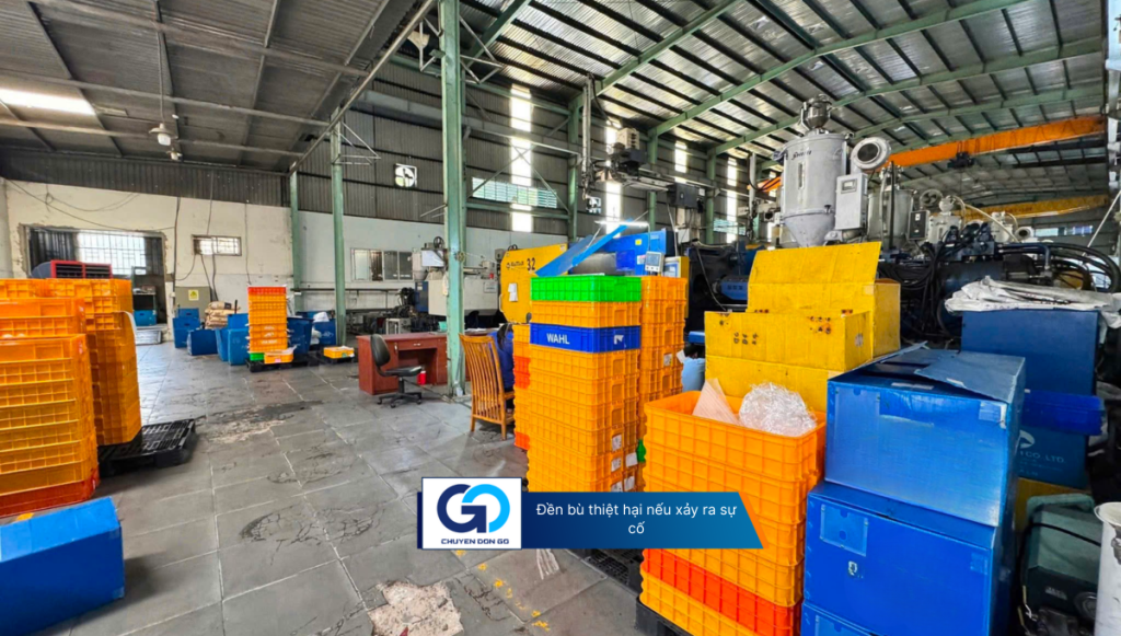 Đền bù thiệt hại nếu xảy ra sự cố