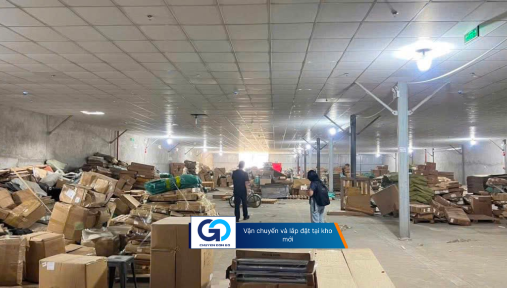 Vận chuyển và lắp đặt tại kho mới