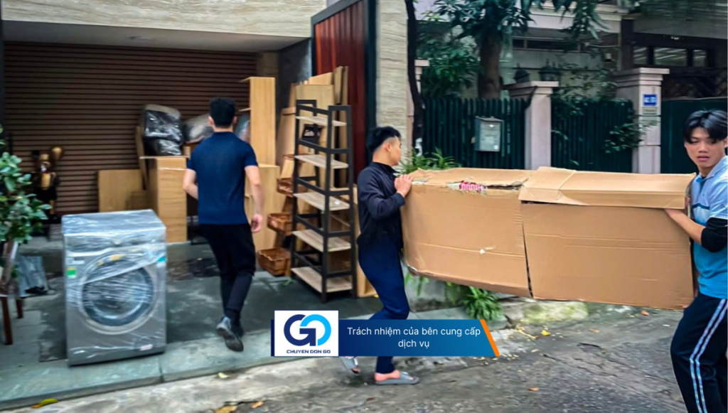 Trách nhiệm của bên cung cấp dịch vụ