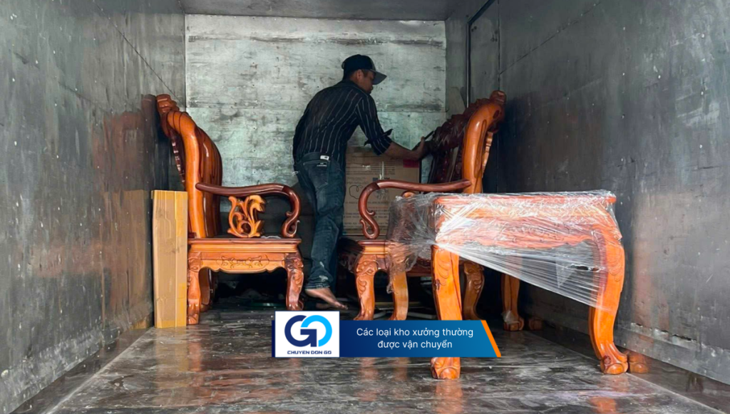 Các loại kho xưởng thường được vận chuyển