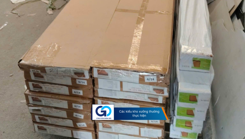 Các kiểu kho xưởng thường thực hiện