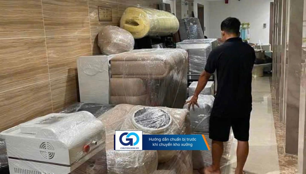 Hướng dẫn chuẩn bị trước khi chuyển kho xưởng
