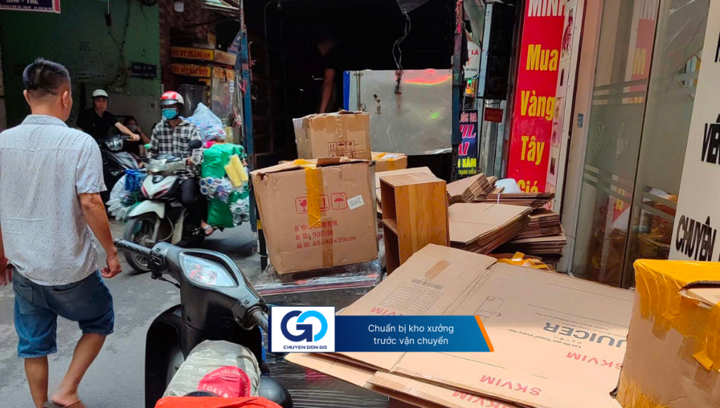 Chuẩn bị kho xưởng trước vận chuyển