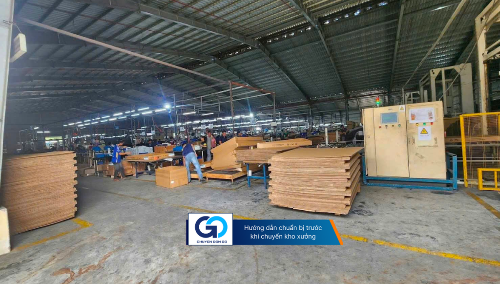 Hướng dẫn chuẩn bị trước khi chuyển kho xưởng