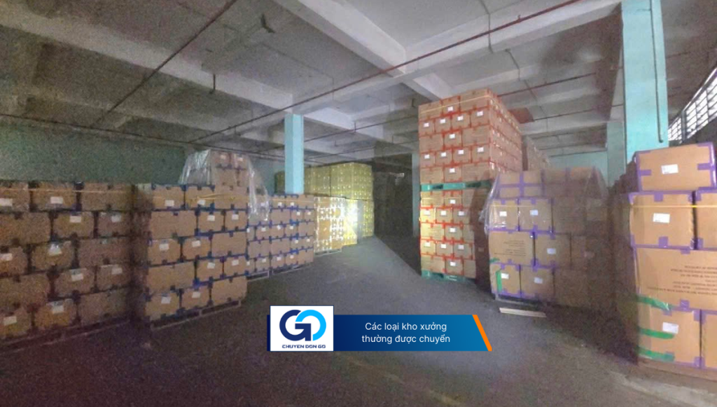 Các loại kho xưởng thường được chuyển