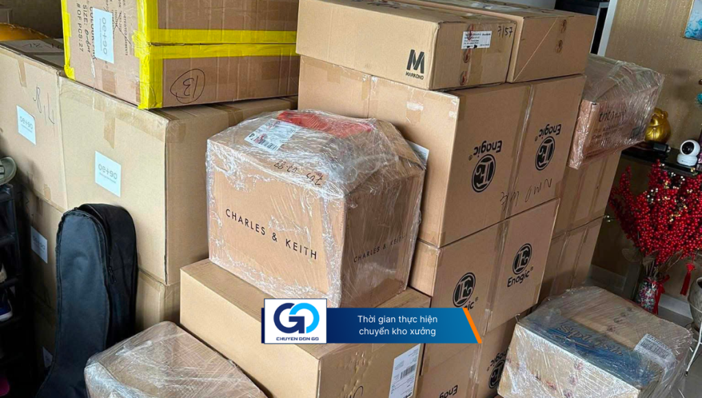  Thời gian thực hiện chuyển kho xưởng