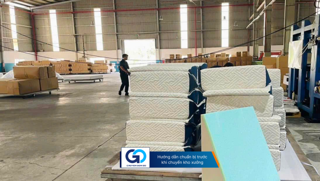 Hướng dẫn chuẩn bị trước khi chuyển kho xưởng