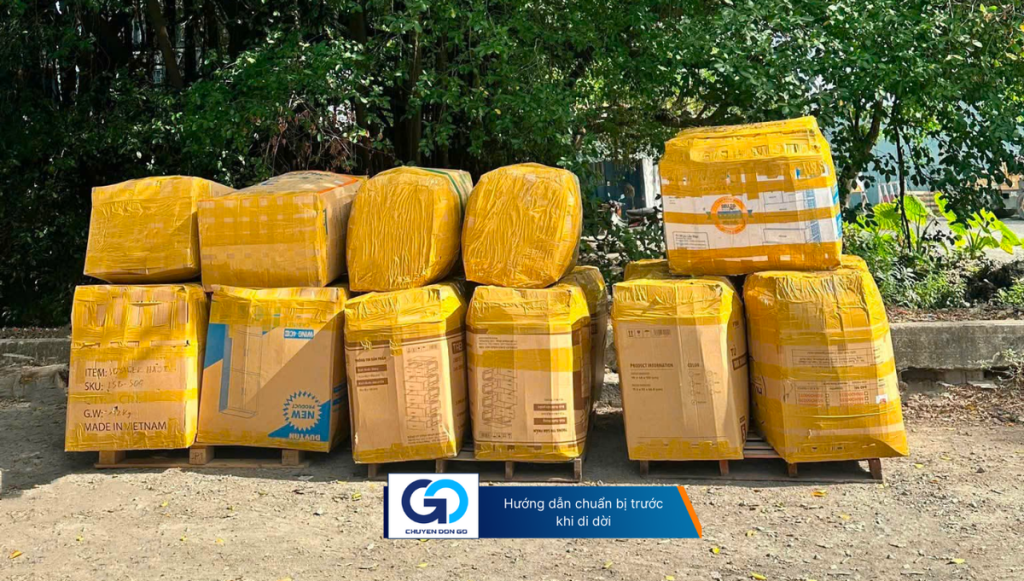 Hướng dẫn chuẩn bị trước khi di dời