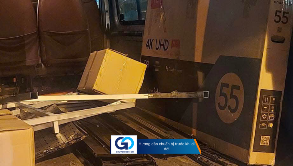 Hướng dẫn chuẩn bị trước khi di dời