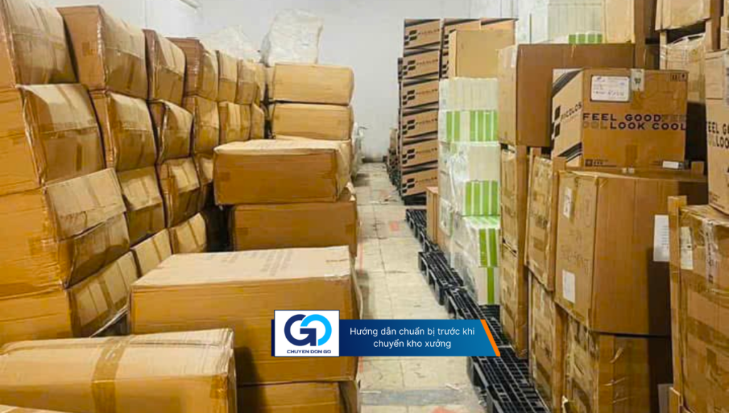 Hướng dẫn chuẩn bị trước khi chuyển kho xưởng