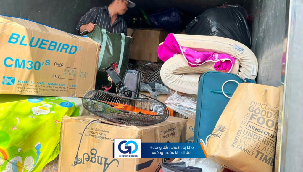 Hướng dẫn chuẩn bị kho xưởng trước khi di dời