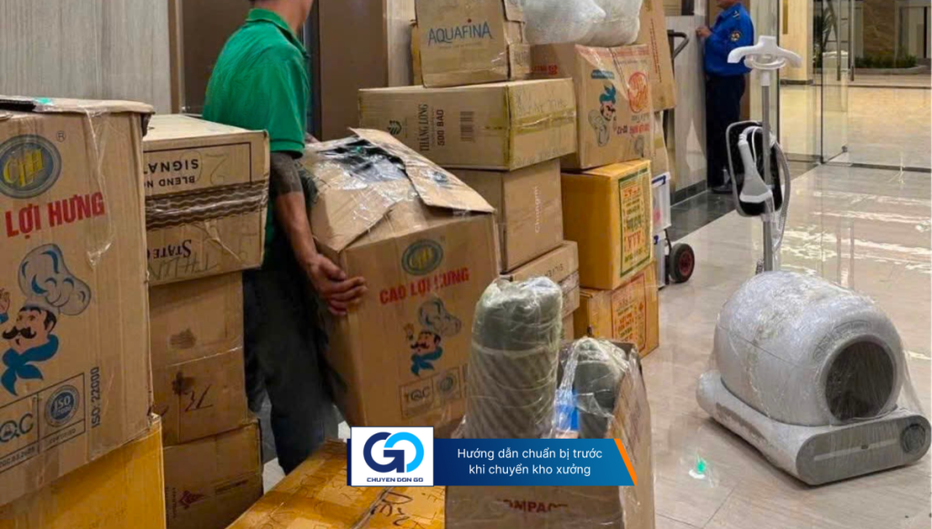 Hướng dẫn chuẩn bị trước khi chuyển kho xưởng