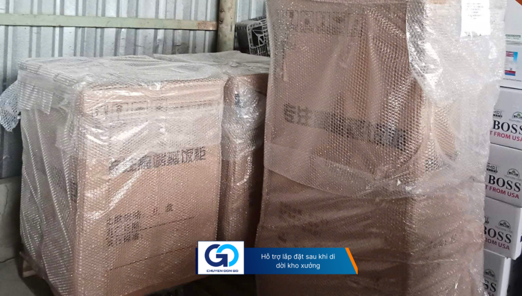 Hỗ trợ lắp đặt sau khi di dời kho xưởng