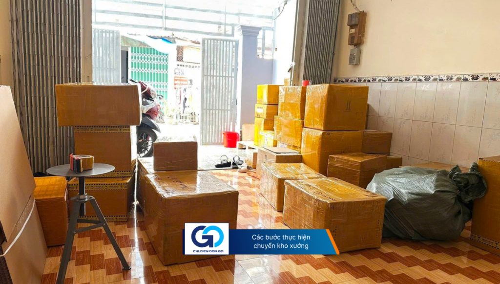 Các bước thực hiện chuyển kho xưởng