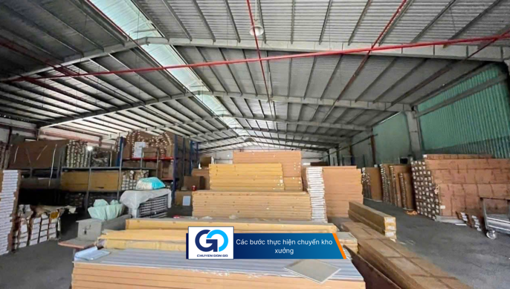 Các bước thực hiện chuyển kho xưởng