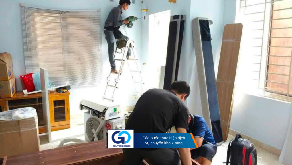 Các bước thực hiện dịch vụ chuyển kho xưởng