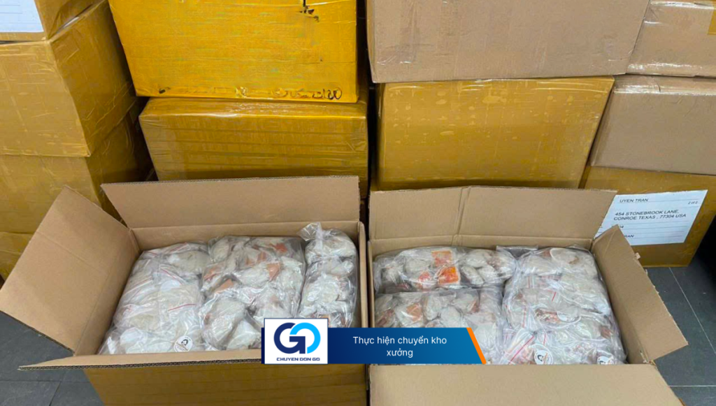 Thực hiện chuyển kho xưởng