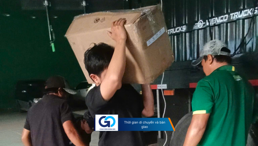 Thời gian di chuyển và bàn giao