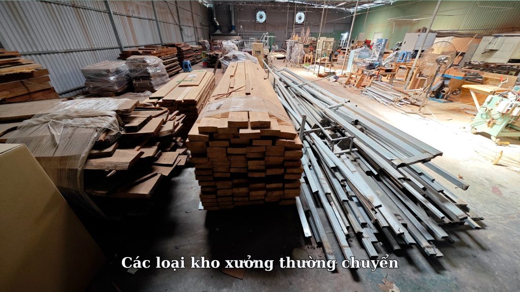 Các loại kho xưởng thường chuyển