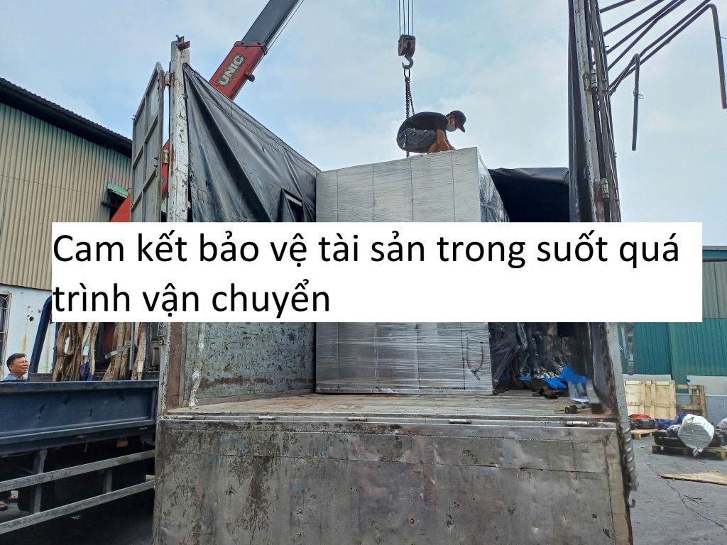 Cam kết bảo vệ tài sản trong suốt quá trình vận chuyển
